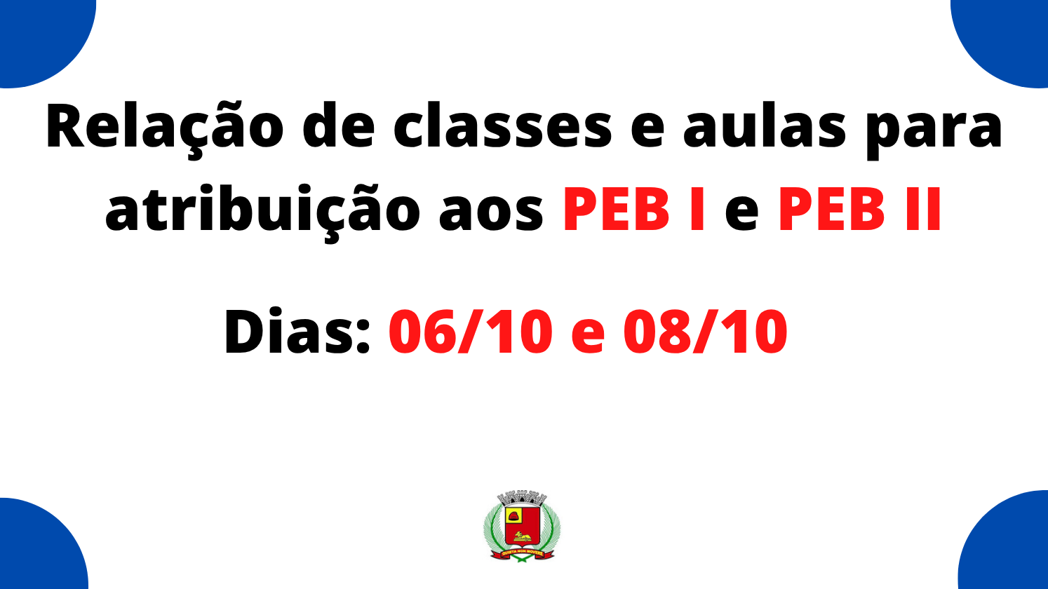 Imagem notícia Relação de Classes e aulas para Atribuição